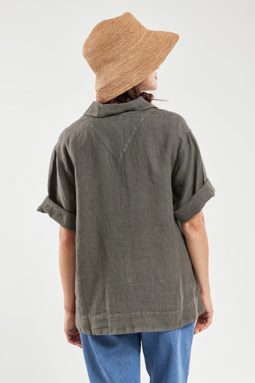 Jacket with 3/4 length sleeves - linen - Armor-lux - 5