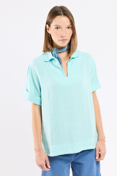 Leinenbluse mit 3/4-Ärmeln - Armor-lux - 1
