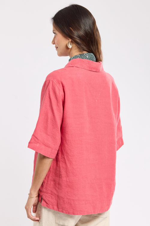 Leinenbluse mit 3/4-Ärmeln - Armor-lux - 3