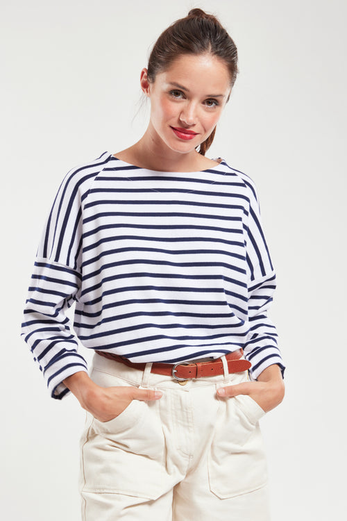 Marinière épaules descendues - coton rustique - Armor-lux - 1