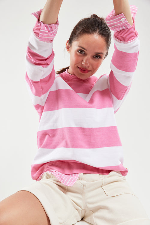 Sweat rayé - molleton - Armor-lux - 5