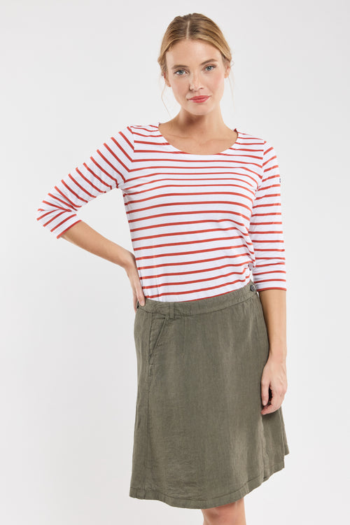 Wrap skirt - linen - Armor-lux - 1