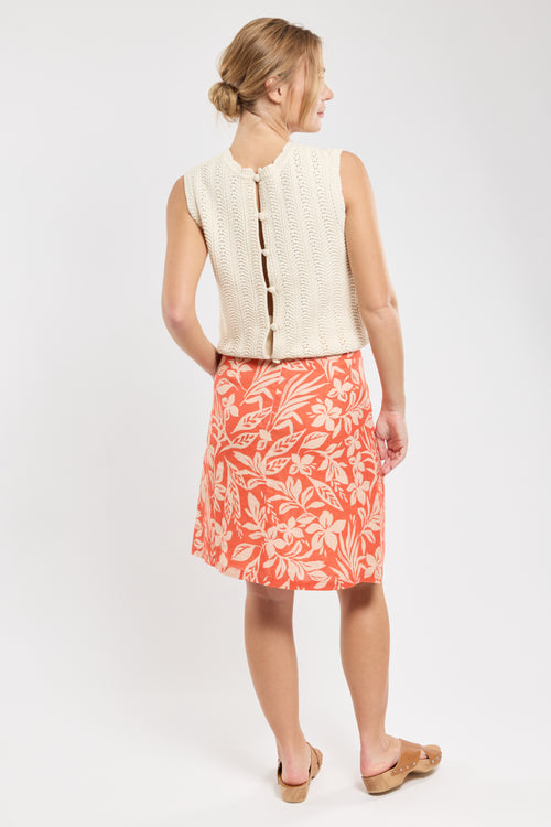 Jupe motifs exotiques - lin - Armor-lux - 4