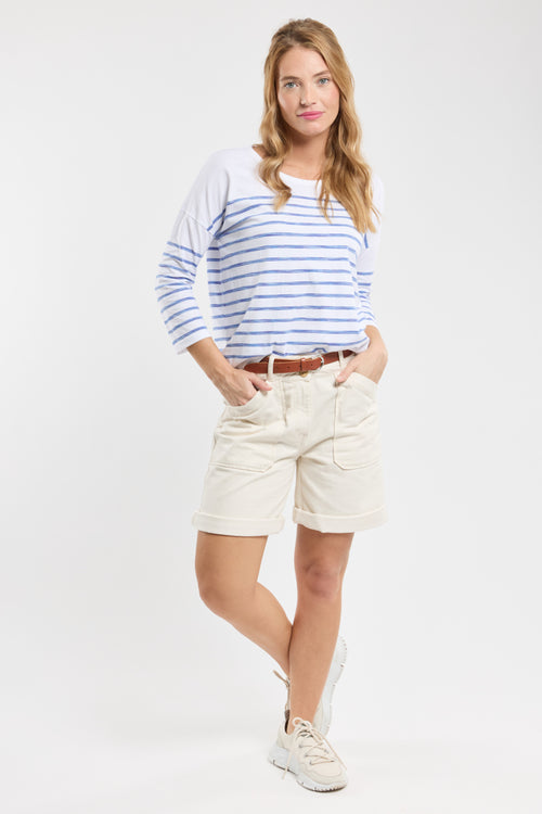 Matrosenshirt mit fallenden Schultern – leichte Baumwolle - Armor-lux - 3