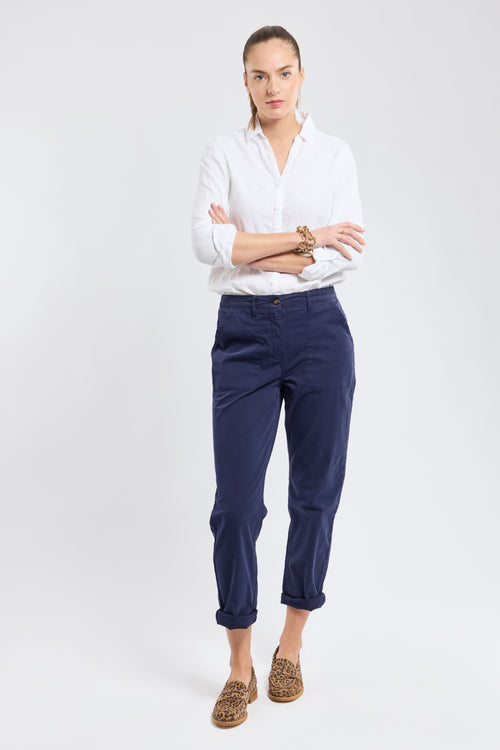 Elastic waist trousers - cotton - Armor-lux - 1