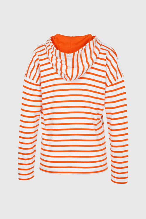 Sweat rayé à capuche - coton rustique - Armor-lux - 2
