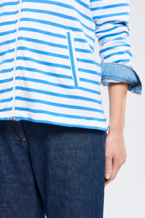 Striped hooded jacket - rustic cotton - Armor-lux - 4