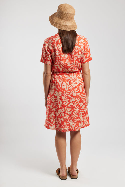 Kleid mit exotischem Muster – Leinen - Armor-lux - 3