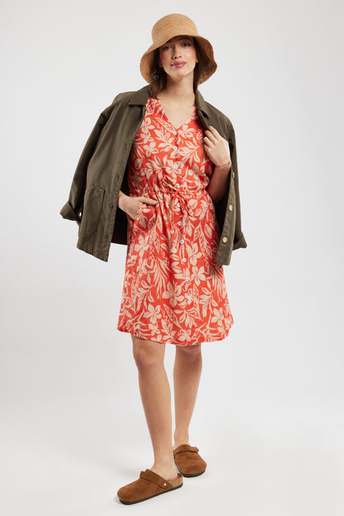 Kleid mit exotischem Muster – Leinen - Armor-lux - 5