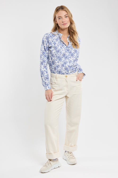 Chemise motifs fleuris - coton - Armor-lux - 4