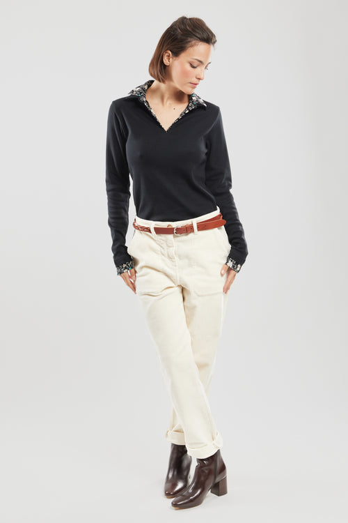 Poloshirt mit Trompe-l