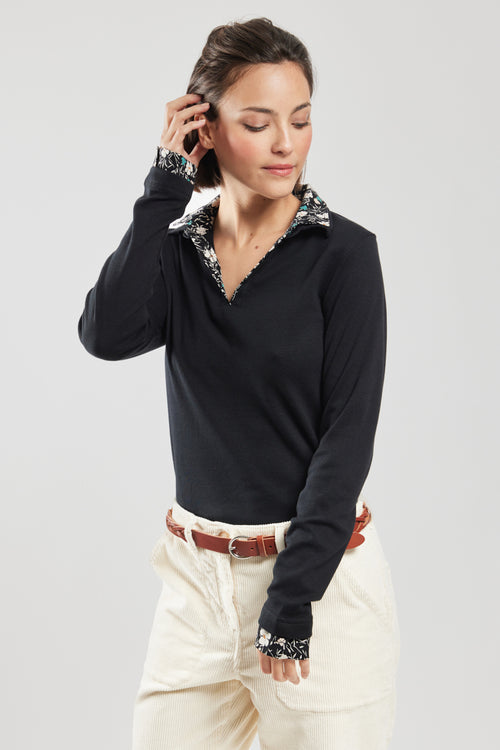 Poloshirt mit Trompe-l