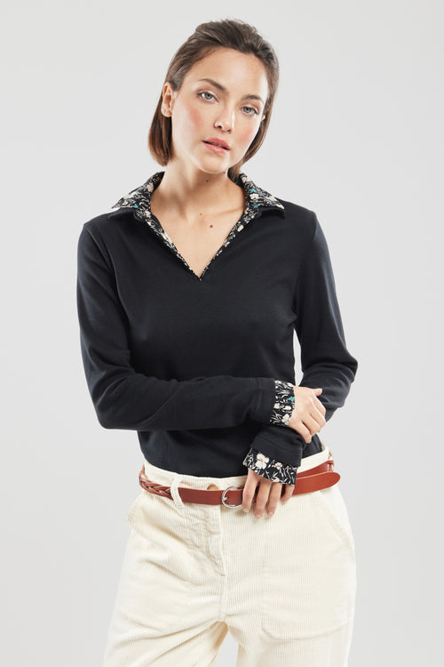 Poloshirt mit Trompe-l