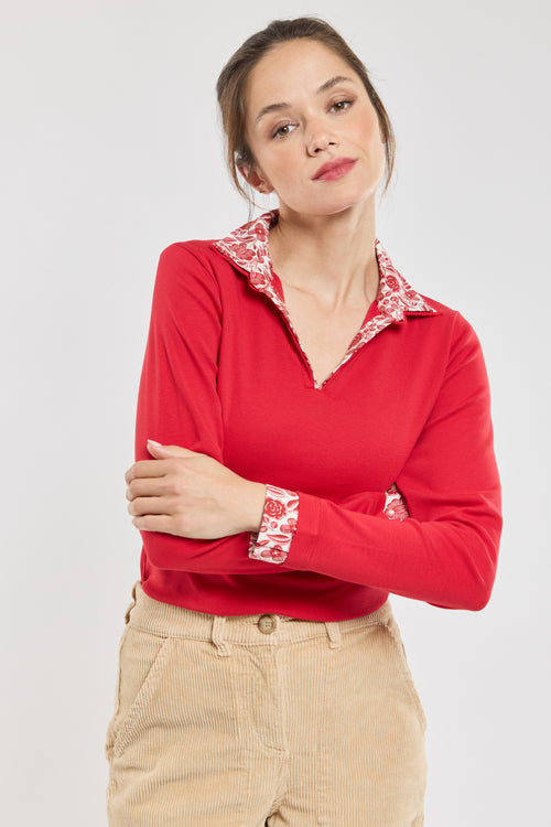 Polo col trompe l’œil - coton - Armor-lux - 1