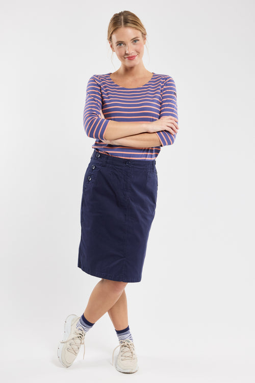 Sailor-style skirt - cotton - Armor-lux - 1