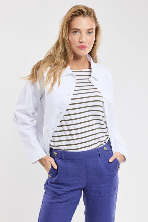 Kurze Jacke mit Knopfleiste - Baumwolle - Armor-lux - 2