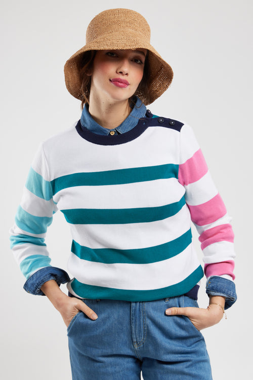 Color-Block-Matrosenpullover – Baumwolle - Armor-lux - 4