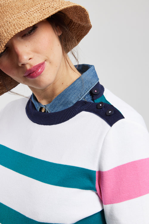 Color-Block-Matrosenpullover – Baumwolle - Armor-lux - 2