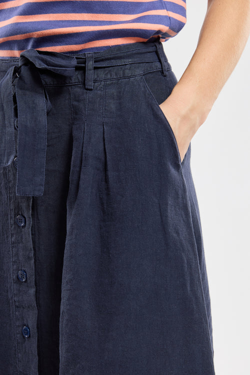 Long buttoned skirt - linen - Armor-lux - 3