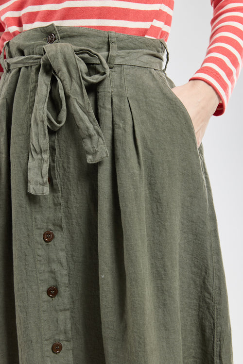 Long buttoned skirt - linen - Armor-lux - 2