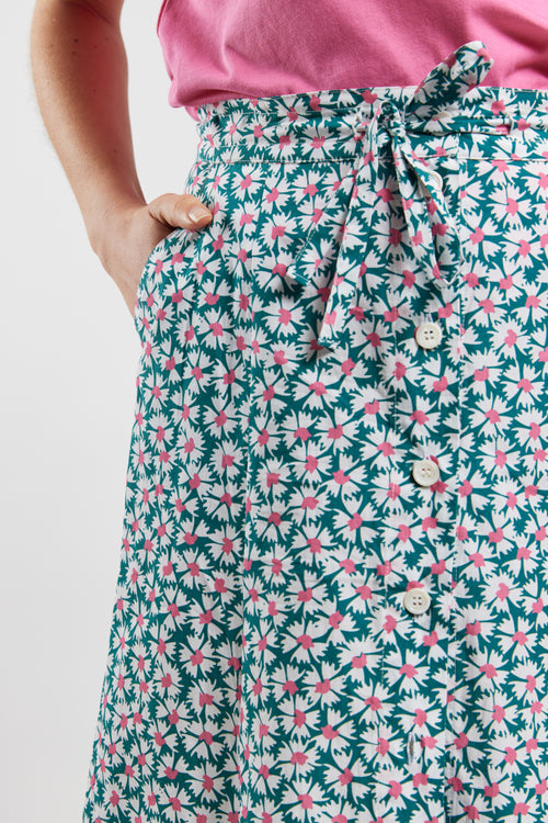 Langer Rock mit Blumenmuster – Baumwolle - Armor-lux - 2