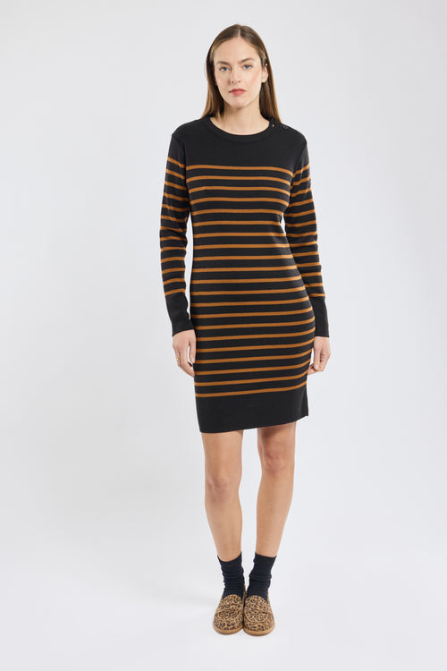 Striped dress - merino wool - Armor-lux - 3