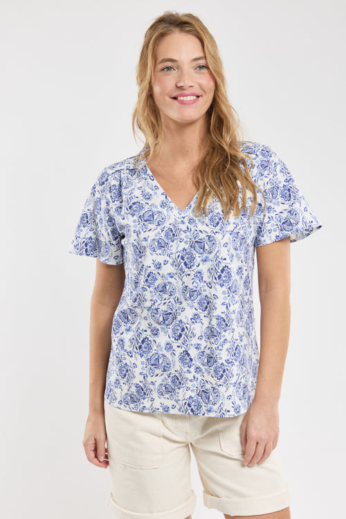 Top motifs fleuris - coton - Armor-lux - 4