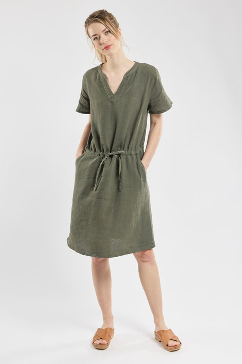Kleid mit Gürtel – Leinen - Armor-lux - 2