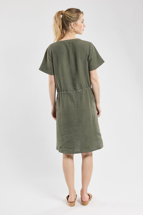 Belted dress - linen - Armor-lux - 3