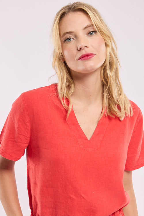 Belted dress - linen - Armor-lux - 3