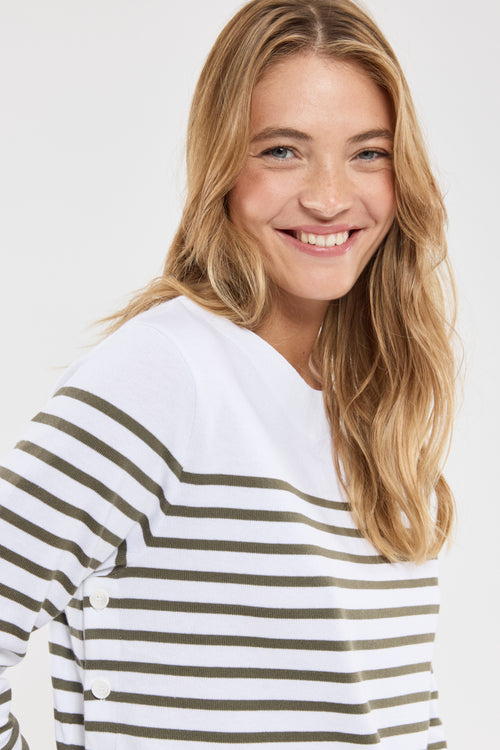 Marinière côtés boutonnés - coton rustique - Armor-lux - 2