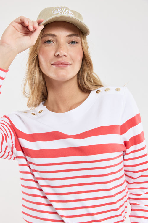 Marinière épaules boutonnées - coton épais - Armor-lux - 4