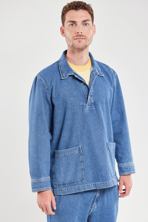 Fischerjacke aus Denim - Armor-lux - 4