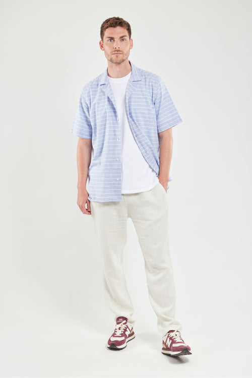 Elasticated waist trousers - Linen - Armor-lux - 1