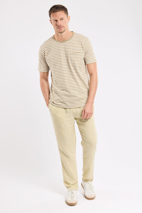 Hose mit Gummizug in der Taille – Leinen - Armor-lux - 1