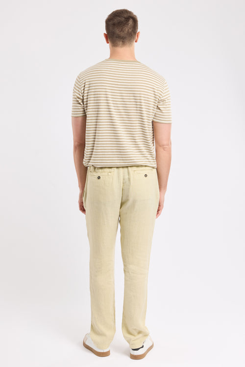 Hose mit Gummizug in der Taille – Leinen - Armor-lux - 3