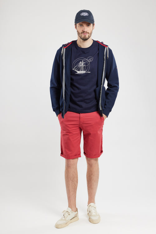 Sweater mit Reißverschluss und Kapuze – Baumwolle - Armor-lux - 4