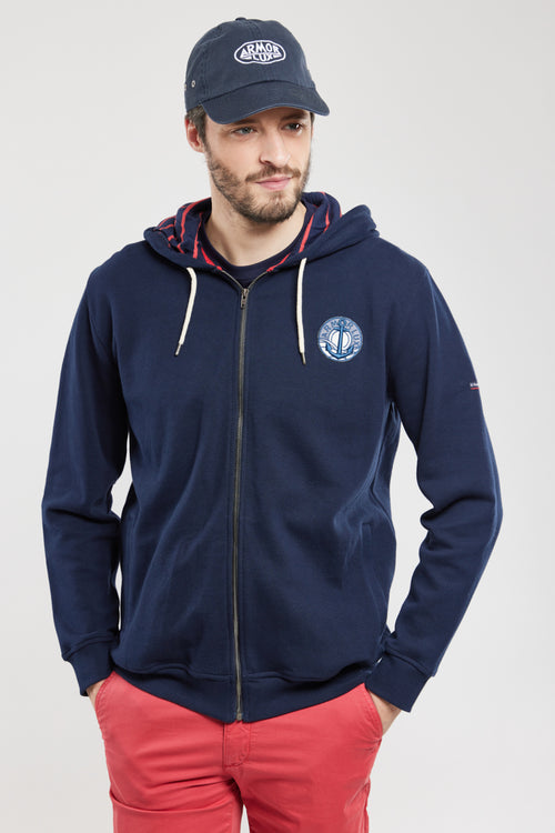 Zipped hooded sweatshirt - cotton - Armor-lux - 5