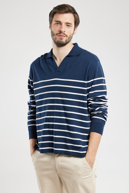 Wide V-neck jumper- cotton - Armor-lux - 2