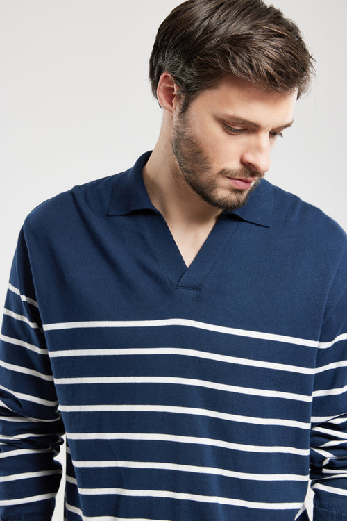 Wide V-neck jumper- cotton - Armor-lux - 3