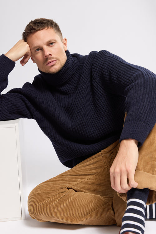 Pullover mit Stehkragen - Wolle - Armor-lux - 1