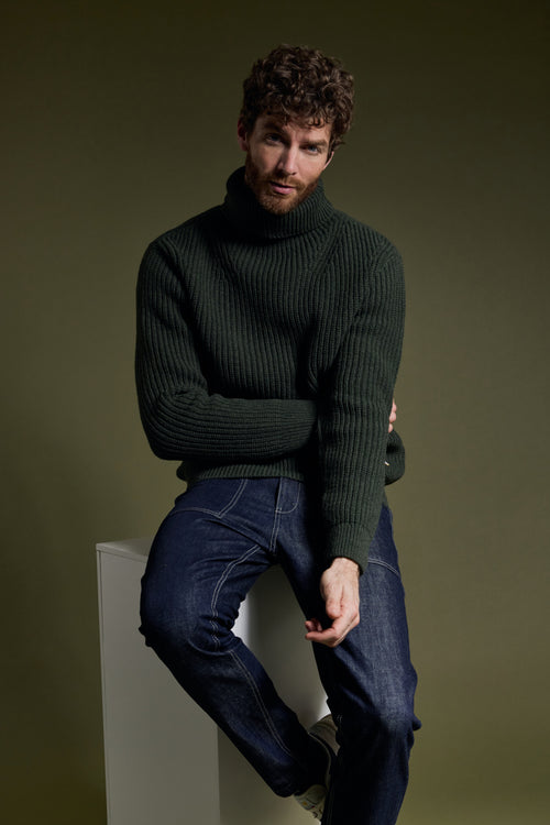 Pullover mit Stehkragen - Wolle - Armor-lux - 1