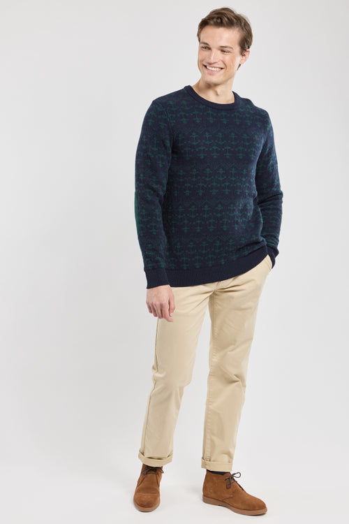 Jumper with elbow patches - wool - Armor-lux - 4