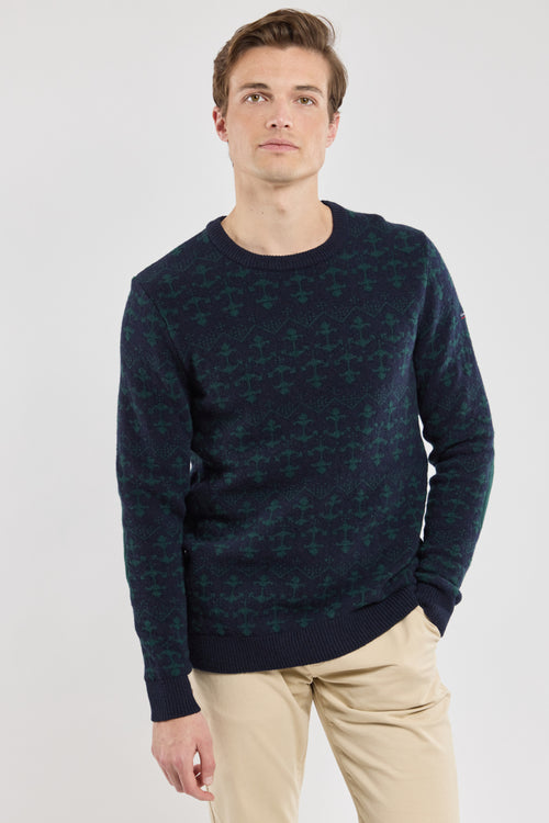 Jumper with elbow patches - wool - Armor-lux - 1