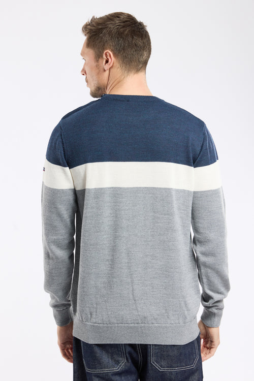 Tricolour jumper - wool - Armor-lux - 4