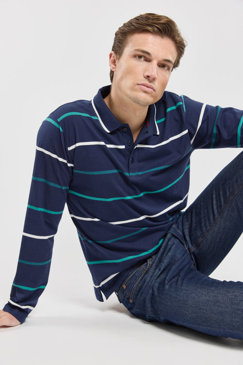 Gestreiftes Poloshirt – leichte Baumwolle - Armor-lux - 4