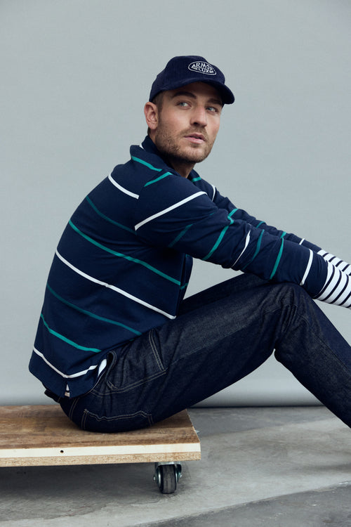 Gestreiftes Poloshirt – leichte Baumwolle - Armor-lux - 2