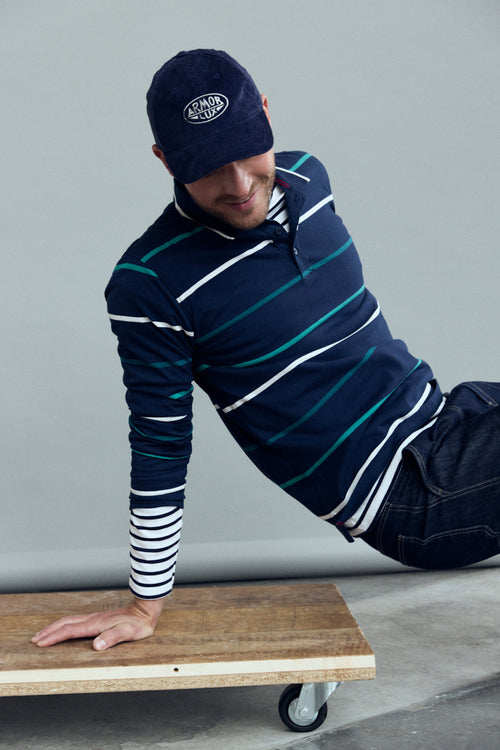 Gestreiftes Poloshirt – leichte Baumwolle - Armor-lux - 1