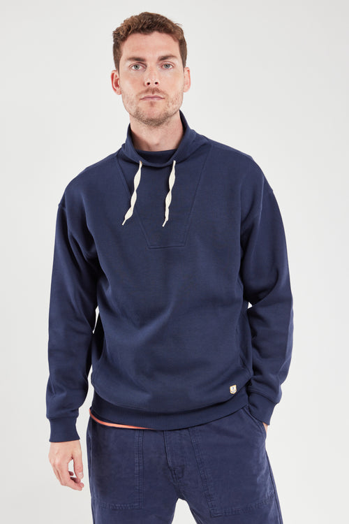 Sweatshirt with stand-up collar - organic cotton - Armor-lux - 2