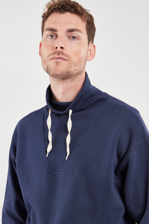 Sweatshirt with stand-up collar - organic cotton - Armor-lux - 3